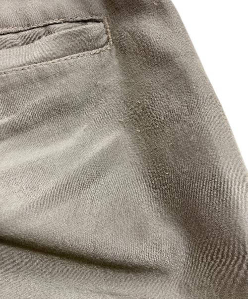 seven by seven（セブンバイセブン）seven by seven (セブンバイセブン) IN-TUCK TROUSERS シルク/ウール オリーブ サイズ:Sの古着・服飾アイテム