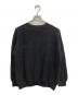seven by seven (セブンバイセブン) CREW NECK LINEN KNIT SWEATER - Moss stitch - ブラック サイズ:S：7000円