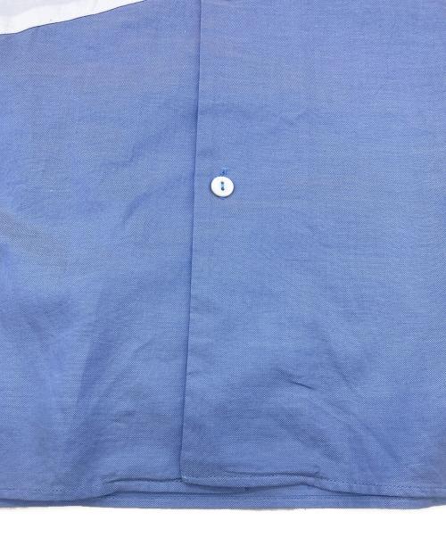 GUCCI（グッチ）GUCCI (グッチ) ロゴスクリプト オーバーサイズボウリングシャツ ブルー サイズ:44の古着・服飾アイテム