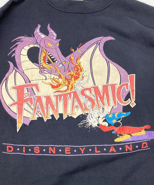 DISNEY（ディズニー）Disney (ディズニー) 90's VINTAGE FANTASMIC CREWNECK SWEATSHIRT【USA製】 ネイビー サイズ:M 38-40の古着・服飾アイテム