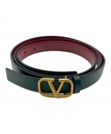 VALENTINO（ヴァレンティノ）の古着「シグネチャー ベルト」｜グリーン