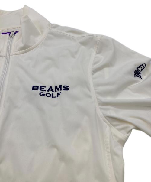 BEAMS GOLF（ビームスゴルフ）BEAMS GOLF (ビームスゴルフ) PURPLE LABEL / スフィダンテ エアシャット ブルゾン ベージュ サイズ:Lの古着・服飾アイテム