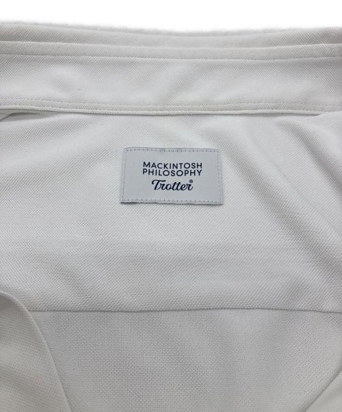 MACKINTOSH PHILOSOPHY（マッキントッシュ フィロソフィー）MACKINTOSH PHILOSOPHY (マッキントッシュ フィロソフィー) ポロシトロッター 鹿の子ジャージー ボタンダウンポロ ホワイト サイズ:40の古着・服飾アイテム