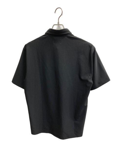 MACKINTOSH PHILOSOPHY（マッキントッシュ フィロソフィー）MACKINTOSH PHILOSOPHY (マッキントッシュ フィロソフィー) トロッター ボタンダウンポロシャツ トリコットジャージー ブラック サイズ:Lの古着・服飾アイテム