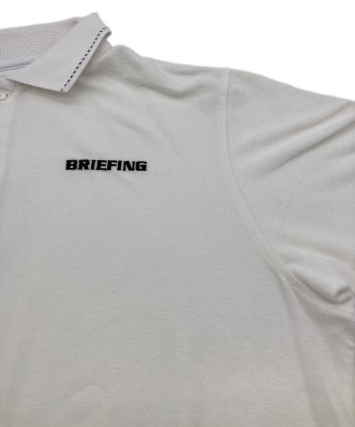 BRIEFING（ブリーフィング）BRIEFING (ブリーフィング) ポロシャツ ホワイト サイズ:Lの古着・服飾アイテム
