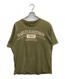 HARLEY-DAVIDSON（ハーレーダビッドソン）の古着「00’ＳイーグルプリントTシャツ」｜グリーン