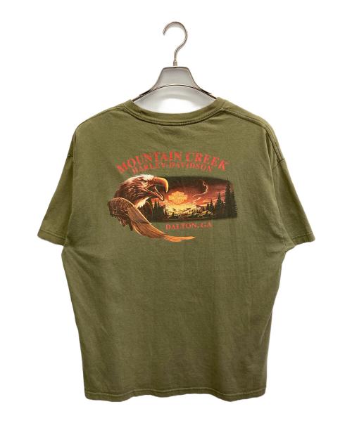 HARLEY-DAVIDSON（ハーレーダビッドソン）HARLEY-DAVIDSON (ハーレーダビッドソン) 00’ＳイーグルプリントTシャツ グリーン サイズ:不明の古着・服飾アイテム