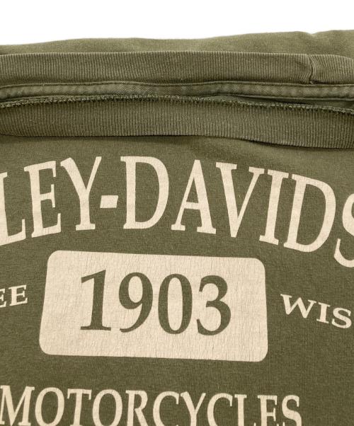 HARLEY-DAVIDSON（ハーレーダビッドソン）HARLEY-DAVIDSON (ハーレーダビッドソン) 00’ＳイーグルプリントTシャツ グリーン サイズ:不明の古着・服飾アイテム