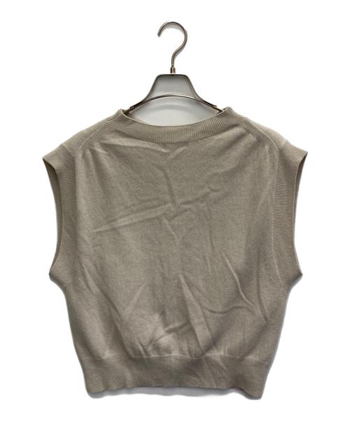 MARGARET HOWELL（マーガレットハウエル）MARGARET HOWELL (マーガレットハウエル) WOOL CASHMERE SLIPOVER ベージュ サイズ:Mの古着・服飾アイテム