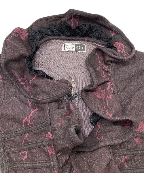 OZZON（オッズオン）OZZON (オッズオン) フリルデザインジャケット パープル サイズ:記載なしの古着・服飾アイテム