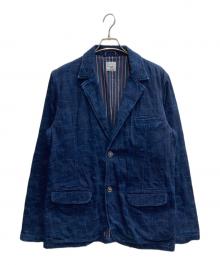 bluetrick（ブルートリック）の古着「インディゴパッチテーラードジャケット」｜インディゴ