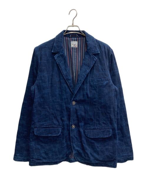 bluetrick（ブルートリック）bluetrick (ブルートリック) インディゴパッチテーラードジャケット インディゴ サイズ:4の古着・服飾アイテム