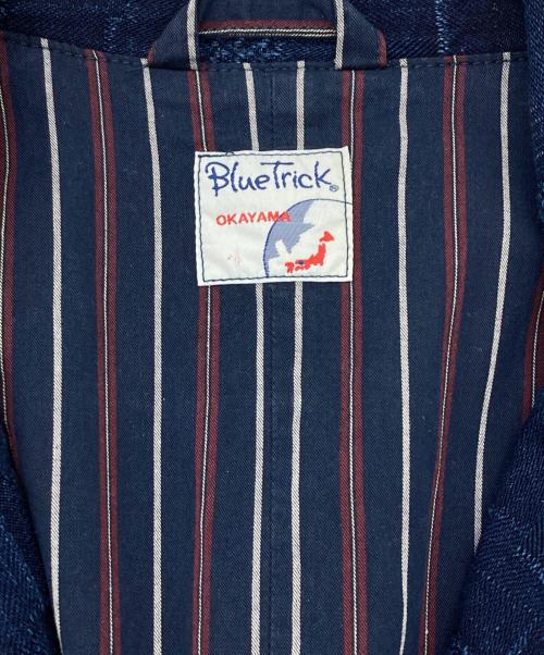 bluetrick（ブルートリック）bluetrick (ブルートリック) インディゴパッチテーラードジャケット インディゴ サイズ:4の古着・服飾アイテム