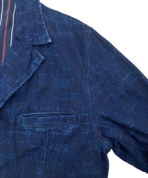 bluetrick（ブルートリック）bluetrick (ブルートリック) インディゴパッチテーラードジャケット インディゴ サイズ:4の古着・服飾アイテム