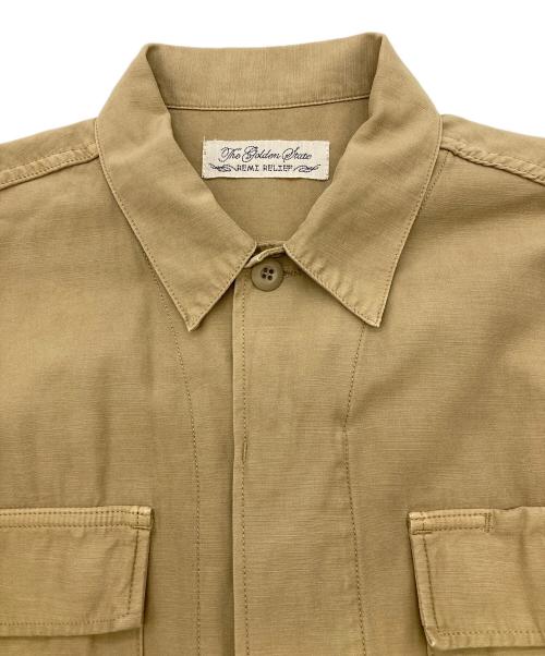 REMI RELIEF（レミレリーフ）REMI RELIEF (レミレリーフ) Military Shirt Jacket ベージュ サイズ:Lの古着・服飾アイテム