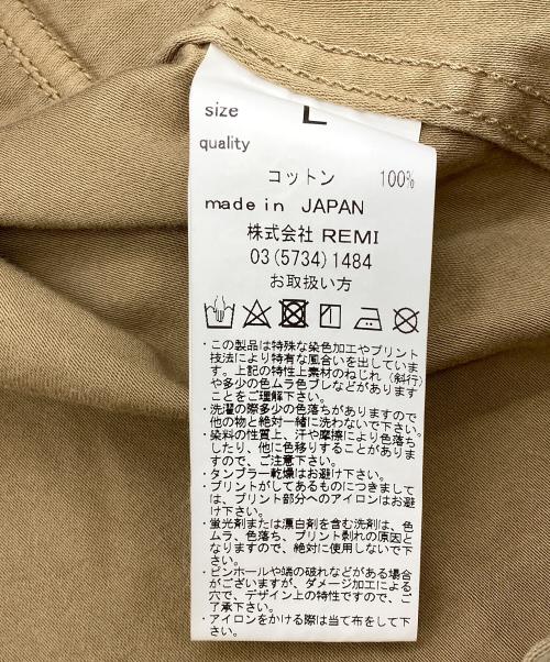 REMI RELIEF（レミレリーフ）REMI RELIEF (レミレリーフ) Military Shirt Jacket ベージュ サイズ:Lの古着・服飾アイテム