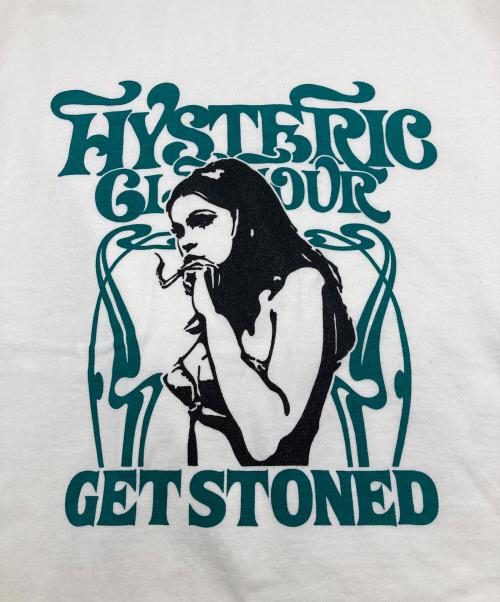 Hysteric Glamour（ヒステリックグラマー）Hysteric Glamour (ヒステリックグラマー) GET STONED Tシャツ ホワイト サイズ:Lの古着・服飾アイテム