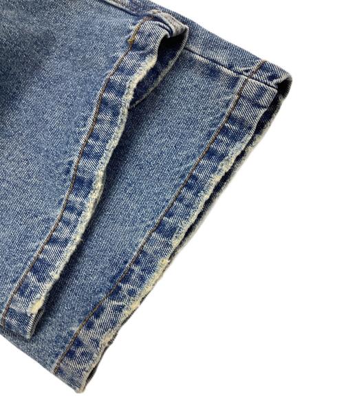 9090（9090）9090 (9090) King Logo Damage Buggy Denim インディゴ サイズ:Mの古着・服飾アイテム