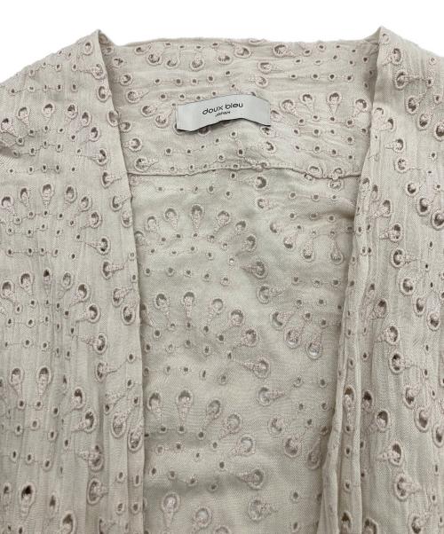 doux bleu（ドゥーブルー）doux bleu (ドゥーブルー) 刺繍ワンピース ベージュ サイズ:FREEの古着・服飾アイテム