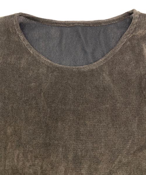 Plage（プラージュ）Plage (プラージュ) Flocky Mesh ロンT ブラウン サイズ:FREE 未使用品の古着・服飾アイテム