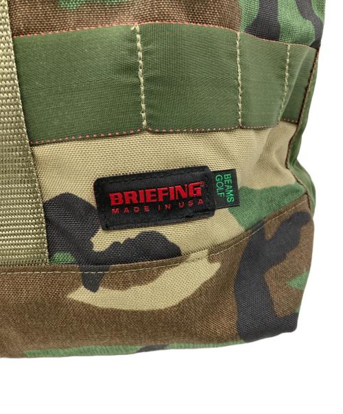 BRIEFING（ブリーフィング）BRIEFING (ブリーフィング) BEAMS GOLF (ビームスゴルフ) ベーシックトートバッグ ウッドランドカモの古着・服飾アイテム