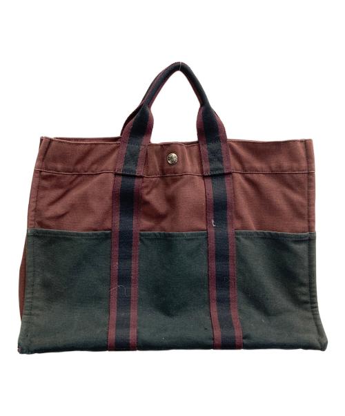 HERMES（エルメス）HERMES (エルメス) フールトゥMMトートバッグ ボルドーの古着・服飾アイテム