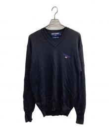 POLO SPORT（ポロスポーツ）の古着「Vネックウールニット」｜ブラック