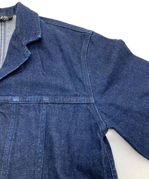 A.P.C.（アーペーセー）A.P.C. (アーペーセー) オープンカラーデニムジャケット ネイビー サイズ:XSの古着・服飾アイテム
