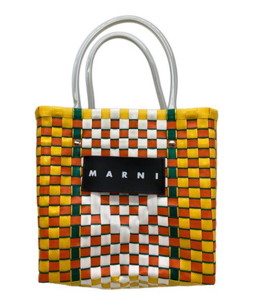 MARNI（マルニ）MARNI (マルニ) ピクニックバッグ オレンジ×ホワイトの古着・服飾アイテム