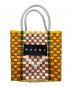 MARNI（マルニ）の古着「ピクニックバッグ」｜オレンジ×ホワイト