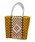 MARNI (マルニ) ピクニックバッグ オレンジ×ホワイト：8000円