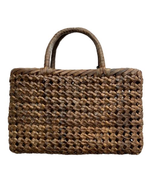 かごや（カゴヤ）かごや (カゴヤ) カゴバッグ ブラウンの古着・服飾アイテム