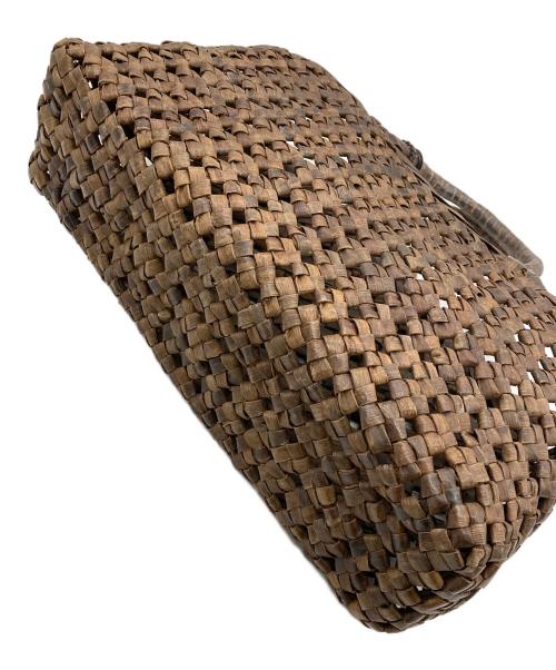 かごや（カゴヤ）かごや (カゴヤ) カゴバッグ ブラウンの古着・服飾アイテム