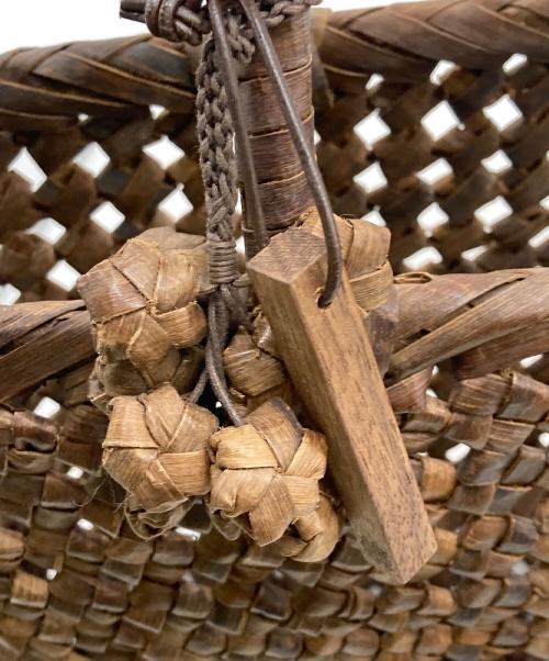 かごや（カゴヤ）かごや (カゴヤ) カゴバッグ ブラウンの古着・服飾アイテム