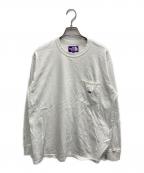 THE NORTHFACE PURPLELABELザ・ノースフェイス パープルレーベル）の古着「7oz ロングスリーブ ポケットTシャツ」｜ホワイト