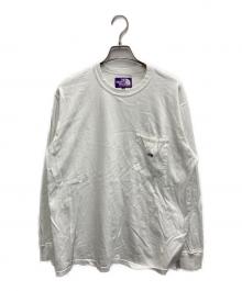 THE NORTHFACE PURPLELABEL（ザ・ノースフェイス パープルレーベル）の古着「7oz ロングスリーブ ポケットTシャツ」｜ホワイト