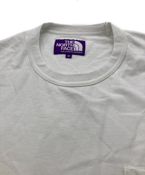 THE NORTHFACE PURPLELABEL（ザ・ノースフェイス パープルレーベル）THE NORTHFACE PURPLELABEL (ザ・ノースフェイス パープルレーベル) 7oz ロングスリーブ ポケットTシャツ ホワイト サイズ:Mの古着・服飾アイテム