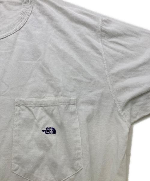 THE NORTHFACE PURPLELABEL（ザ・ノースフェイス パープルレーベル）THE NORTHFACE PURPLELABEL (ザ・ノースフェイス パープルレーベル) 7oz ロングスリーブ ポケットTシャツ ホワイト サイズ:Mの古着・服飾アイテム