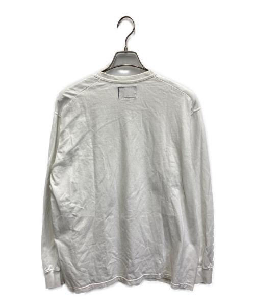 THE NORTHFACE PURPLELABEL（ザ・ノースフェイス パープルレーベル）THE NORTHFACE PURPLELABEL (ザ・ノースフェイス パープルレーベル) 7oz ロングスリーブ ポケットTシャツ ホワイト サイズ:Mの古着・服飾アイテム