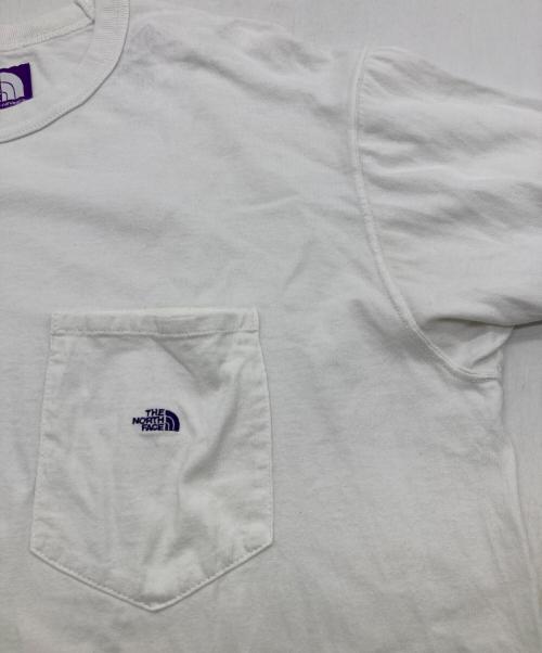 THE NORTHFACE PURPLELABEL（ザ・ノースフェイス パープルレーベル）THE NORTHFACE PURPLELABEL (ザ・ノースフェイス パープルレーベル) 7oz ロングスリーブ ポケットTシャツ ホワイト サイズ:Mの古着・服飾アイテム