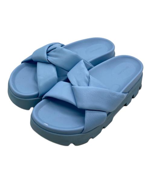Ferragamo（フェラガモ）Ferragamo (フェラガモ) Air Lug Slides スカイブルー サイズ:8の古着・服飾アイテム