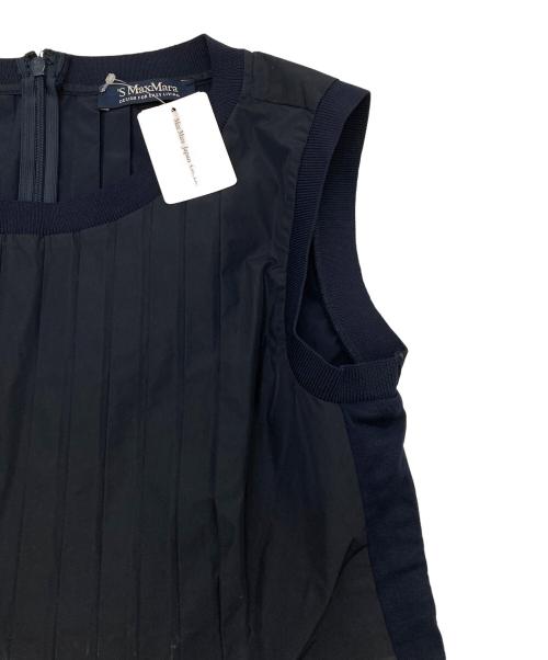 'S Max Mara（エスマックスマーラ）'S Max Mara (エスマックスマーラ) ノースリーブワンピース ネイビー サイズ:38の古着・服飾アイテム