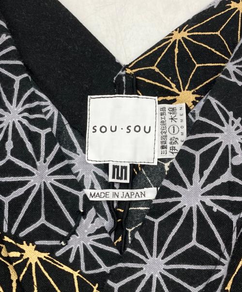 SOU・SOU（ソウソウ）SOU・SOU (ソウソウ) 総柄ワンピース ブラック サイズ:Mの古着・服飾アイテム