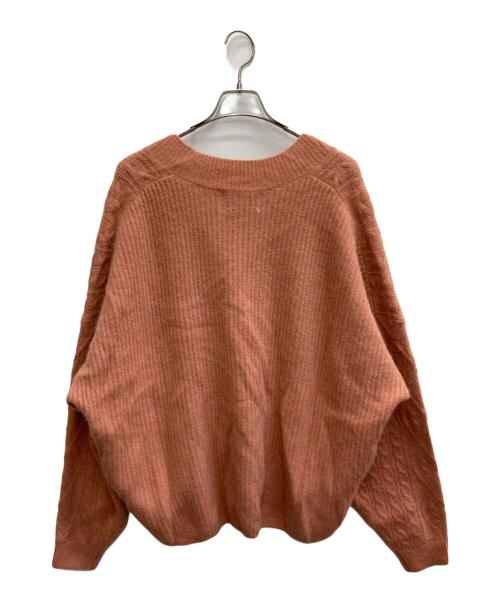 the ba tone（ザ バトン）the ba tone (ザ バトン) ニットカーディガン オレンジ サイズ:SIZE38の古着・服飾アイテム