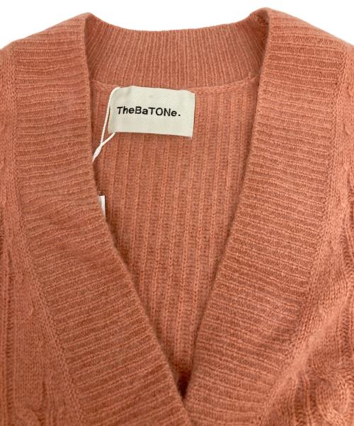 the ba tone（ザ バトン）the ba tone (ザ バトン) ニットカーディガン オレンジ サイズ:SIZE38の古着・服飾アイテム