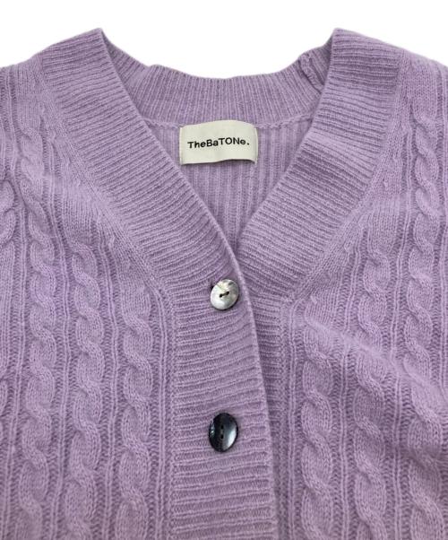the ba tone（ザ バトン）the ba tone (ザ バトン) ニットカーディガン パープル サイズ:SIZE38の古着・服飾アイテム