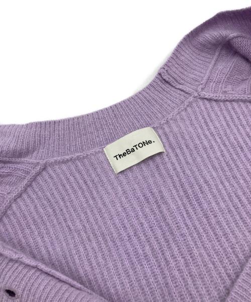 the ba tone（ザ バトン）the ba tone (ザ バトン) ニットカーディガン パープル サイズ:SIZE38の古着・服飾アイテム