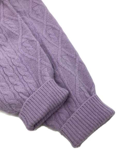 the ba tone（ザ バトン）the ba tone (ザ バトン) ニットカーディガン パープル サイズ:SIZE38の古着・服飾アイテム