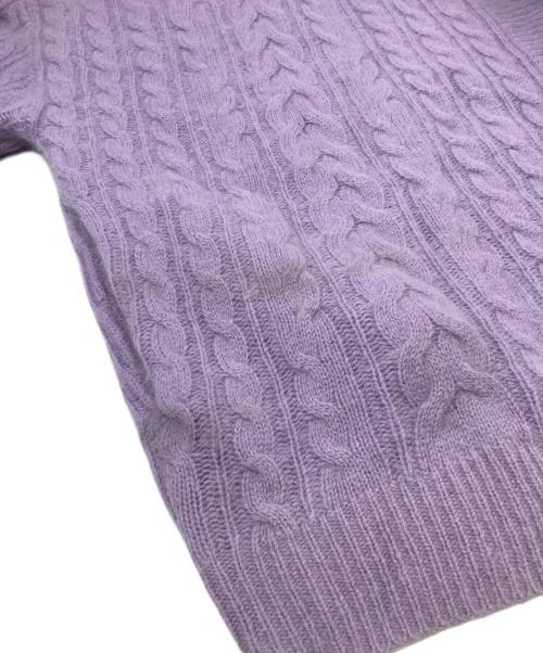 the ba tone（ザ バトン）the ba tone (ザ バトン) ニットカーディガン パープル サイズ:SIZE38の古着・服飾アイテム