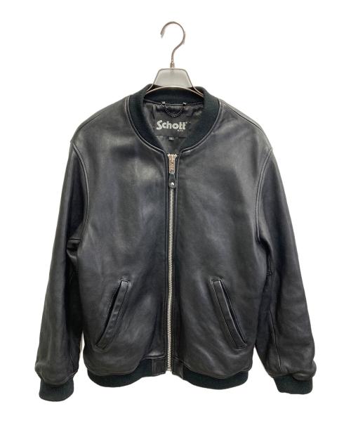Schott（ショット）Schott (ショット) LEATHER BOWERY JACKET ブラック サイズ:XLの古着・服飾アイテム